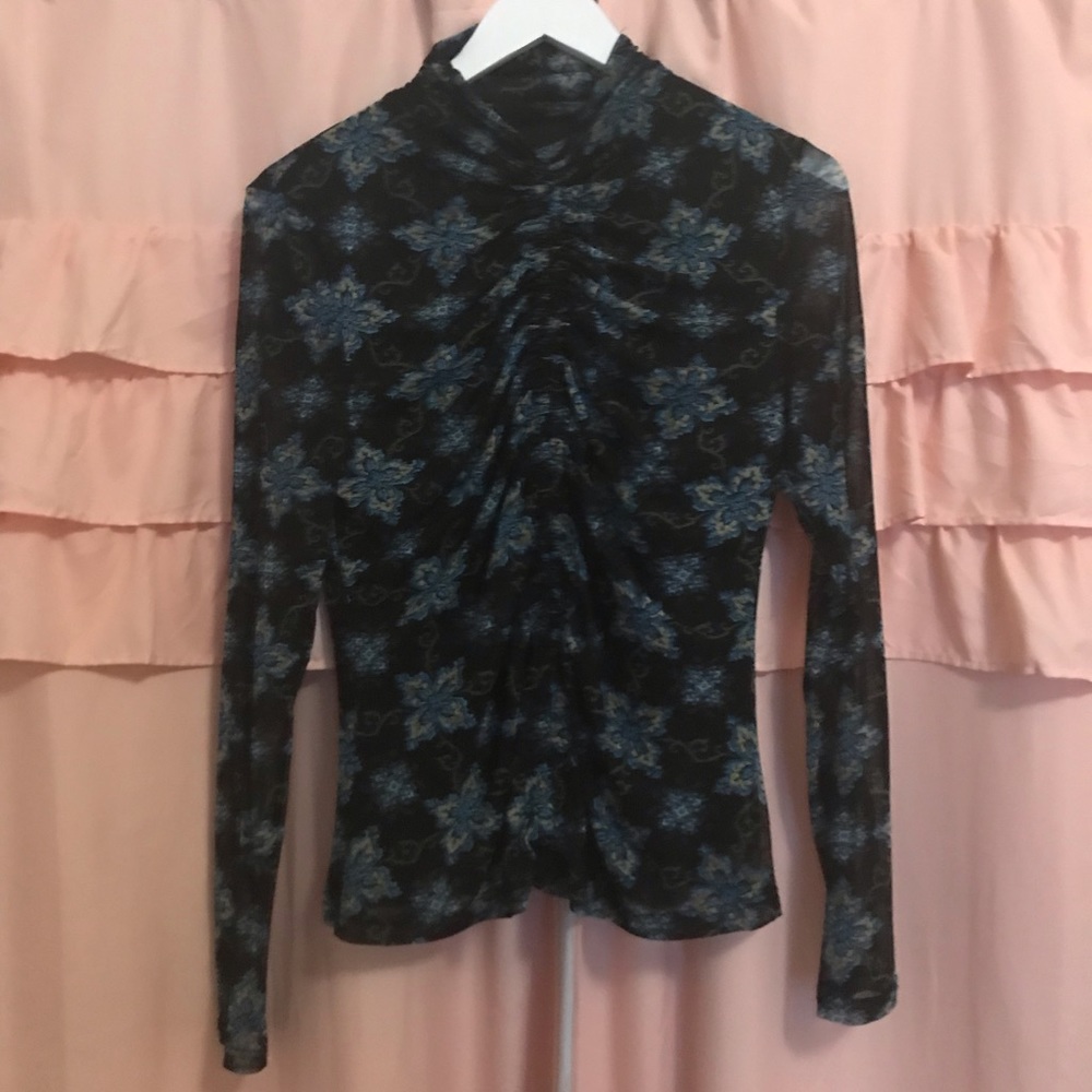 Jane +Delancey Sheer Turtleneck Size L